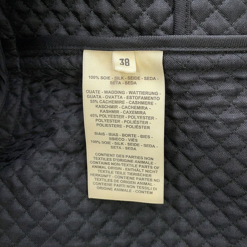 エルメス ジャケット Do Re Boucles ド・レ・ブックル キルティング ノーカラージャケット レディースサイズ38 HERMES アウター