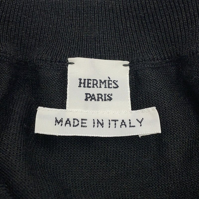 エルメス カーディガン Palefroi Remix パルフロワ・リミックス ツイルレーヌ レディースサイズ36 HERMES 黒