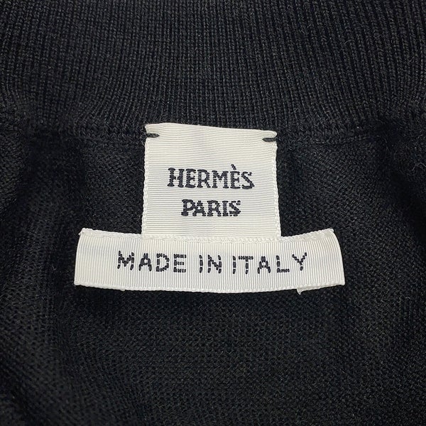 エルメス カーディガン Palefroi Remix パルフロワ・リミックス ツイルレーヌ レディースサイズ36 HERMES 黒
