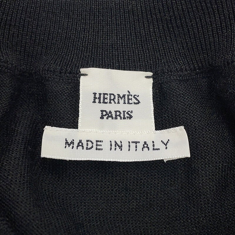エルメス カーディガン Palefroi Remix パルフロワ・リミックス ツイルレーヌ レディースサイズ36 HERMES 黒