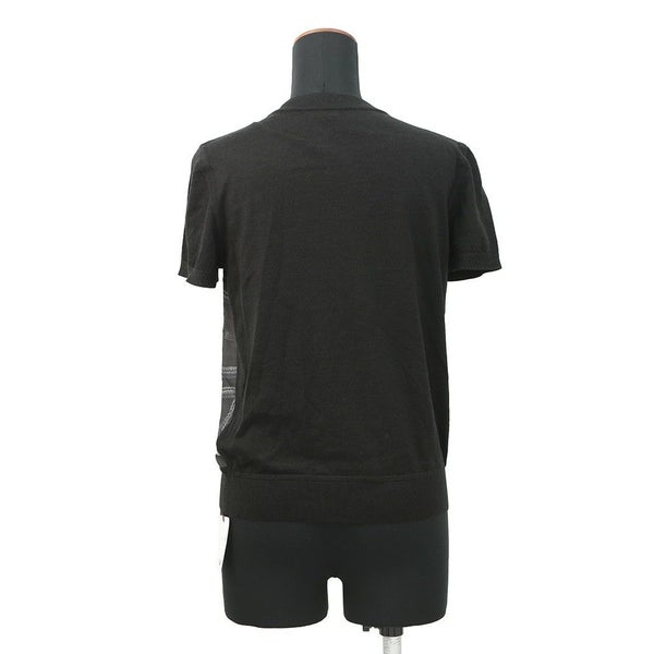 エルメス 半袖ニット Palefroi Remix パルフロワ・リミックス ツイルレーヌ・ショートスリーブニット レディースサイズ36 HERMES 黒