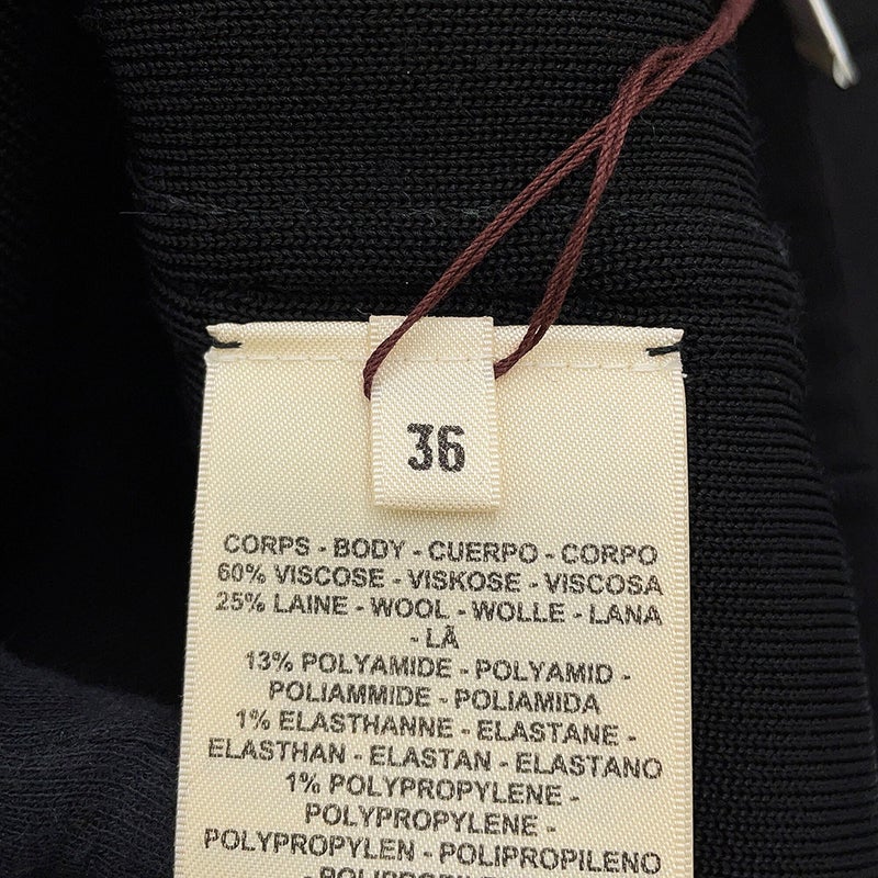 エルメス ニット ロングスリーブ レディースサイズ36 HERMES トップス 黒
