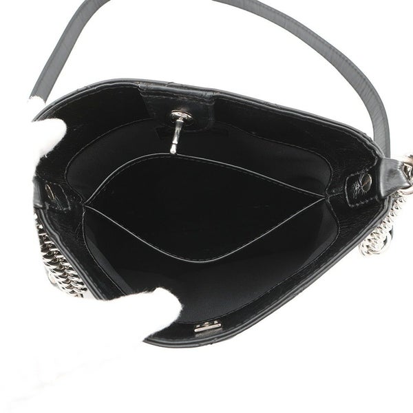 シャネル ショルダーバッグ バケット ココマーク マトラッセ CHANEL 黒