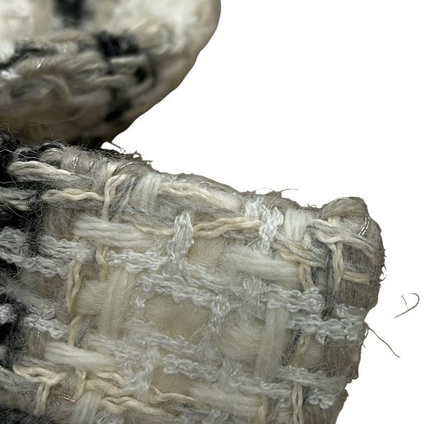 シャネル ジャケット ツイード ノーカラー ショート丈 レディースサイズ38 P62411V47773 CHANEL アパレル アウター