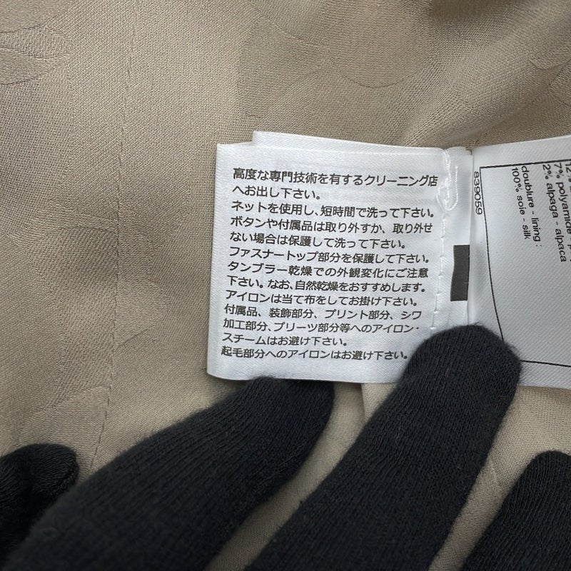 シャネル ジャケット ツイード ノーカラー ショート丈 レディースサイズ38 P62411V47773 CHANEL アパレル アウター