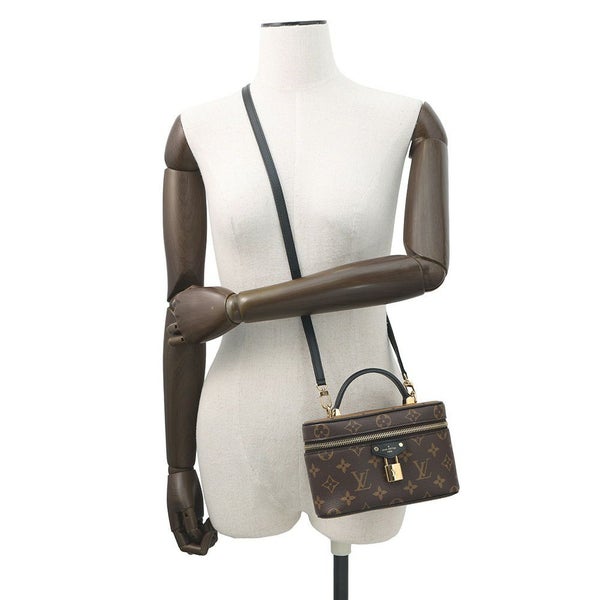 ルイヴィトン ハンドバッグ モノグラム・リバース ヴァニティ・チェーン ポーチ M47125 ヴィトン 2way ショルダーバッグ ブラック 黒