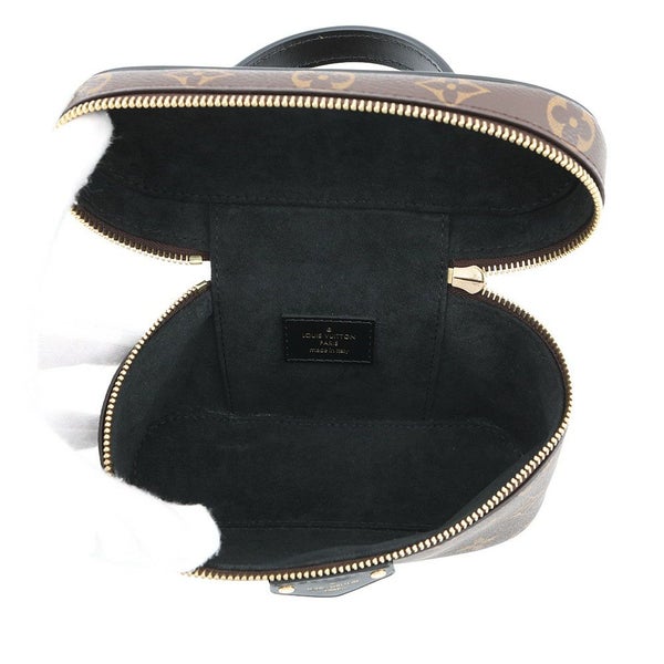 ルイヴィトン ハンドバッグ モノグラム・リバース ヴァニティ・チェーン ポーチ M47125 ヴィトン 2way ショルダーバッグ ブラック 黒