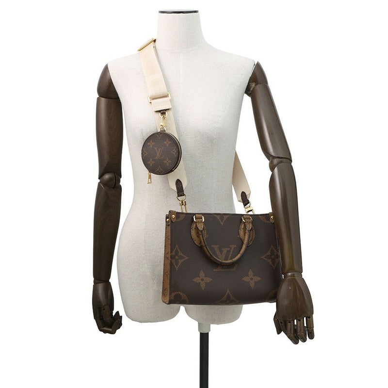 ルイヴィトン ハンドバッグ モノグラム・リバース ジャイアント オンザゴー PM M46373 ヴィトン バッグ 2way ショルダーバッグ