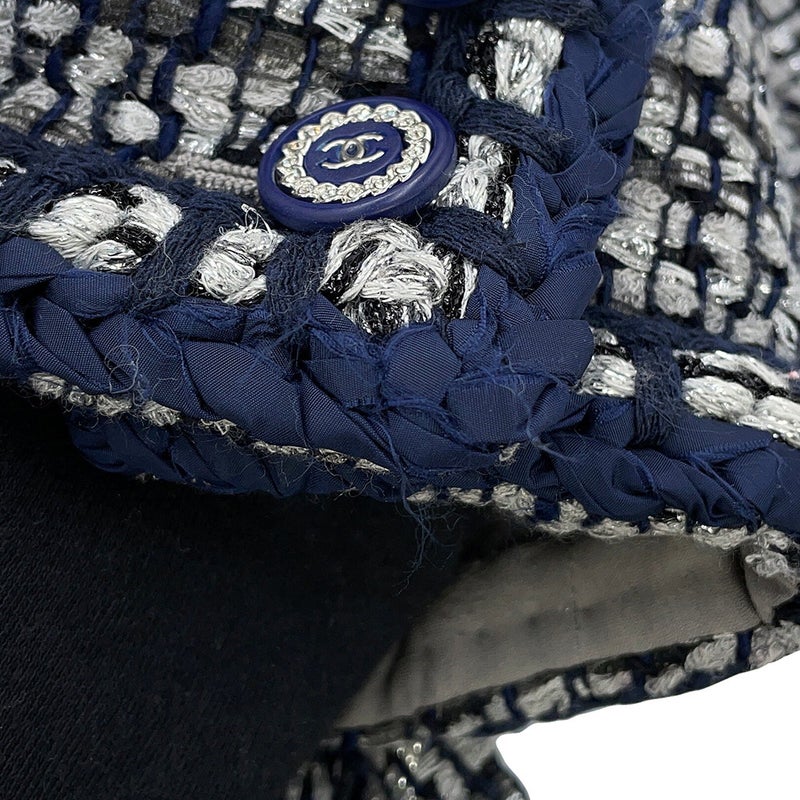 シャネル ジャケット ノーカラー ツイード ココマーク レディースサイズ36 P60886 CHANEL アウター セール品