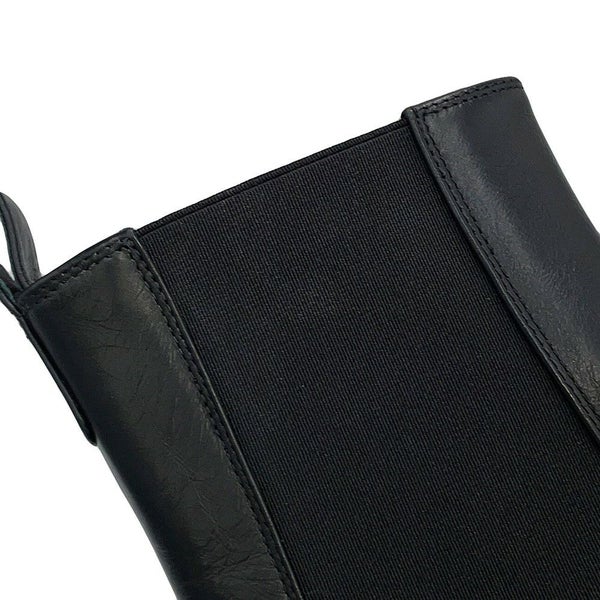 シャネル ショートブーツ サイドゴア レザー パテント レディースサイズ38C G38218 CHANEL 靴 黒