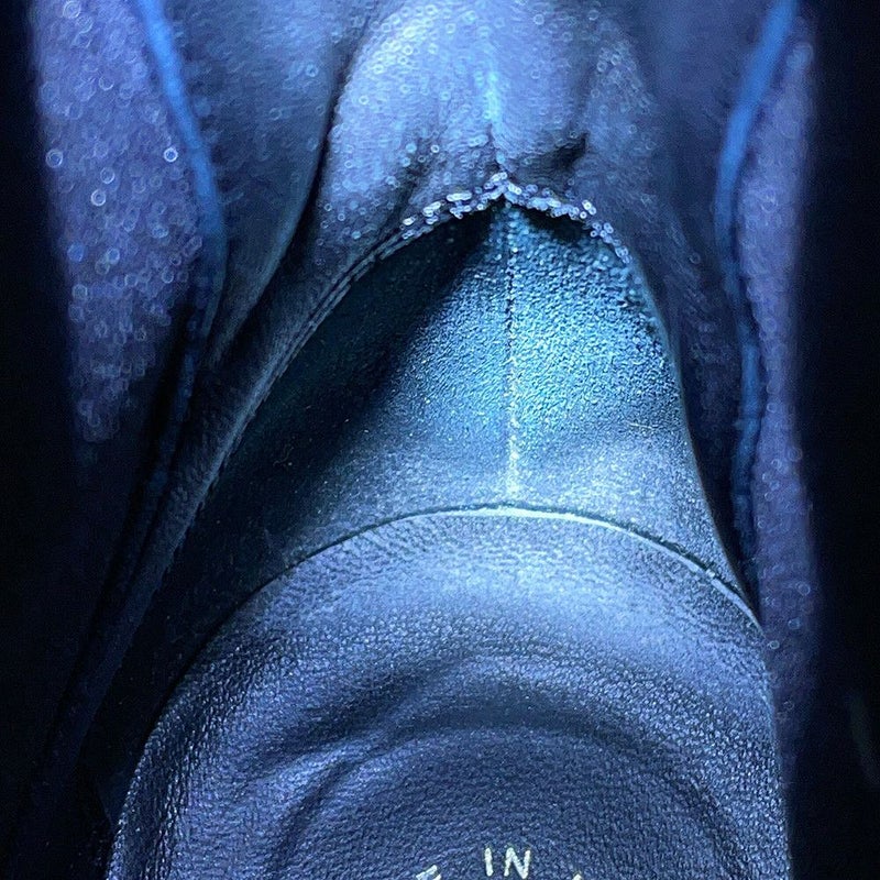 シャネル ショートブーツ サイドゴア レザー パテント レディースサイズ38C G38218 CHANEL 靴 黒