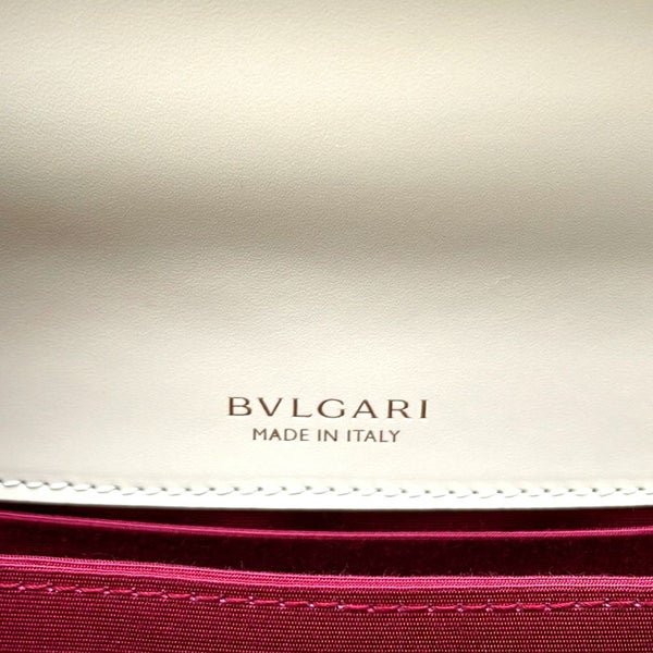 ブルガリ ハンドバッグ セルペンティ フォーエバー トップハンドル S カーフレザー 29072 BVLGARI 2way 白