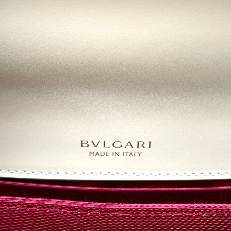 ブルガリ ハンドバッグ セルペンティ フォーエバー トップハンドル S カーフレザー 29072 BVLGARI 2way 白