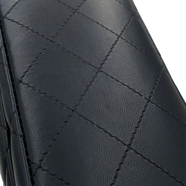 シャネル チェーンショルダーバッグ マトラッセ ココマーク ラムスキン ミニマトラッセ A35200 CHANEL 黒