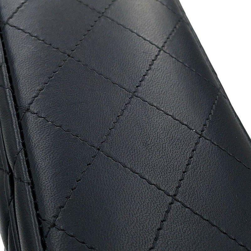 シャネル チェーンショルダーバッグ マトラッセ ココマーク ラムスキン ミニマトラッセ A35200 CHANEL 黒