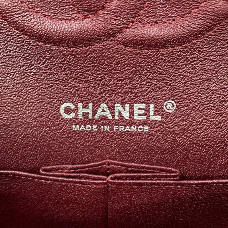 シャネル チェーンショルダーバッグ マトラッセ25 ココマーク ダブルチェーン ラムスキン A01112 CHANEL 黒