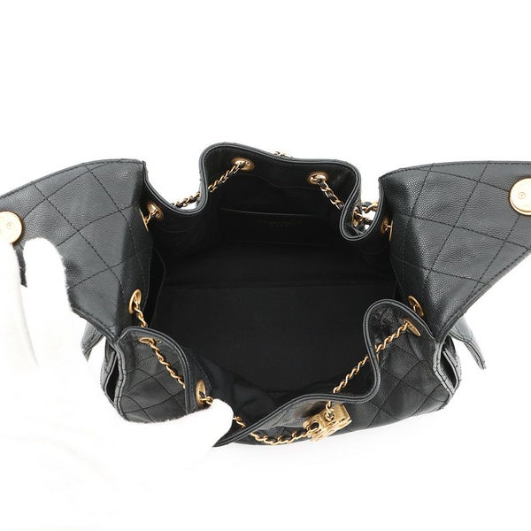 シャネル チェーンショルダーバッグ ココマーク CHANEL25 スモール キャビアスキン AS5293 CHANEL 黒