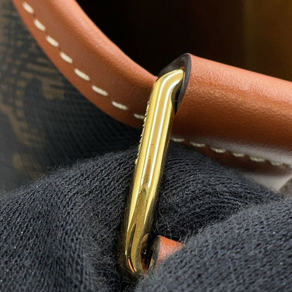 セリーヌ ショルダーバッグ トリオンフ ミディアム バケット PVC 191132 CELINE ブラウン