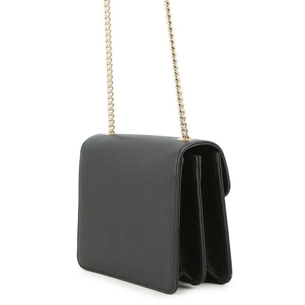 グッチ チェーンショルダーバッグ インターロッキングG レザー 510304 GUCCI アウトレット品 黒