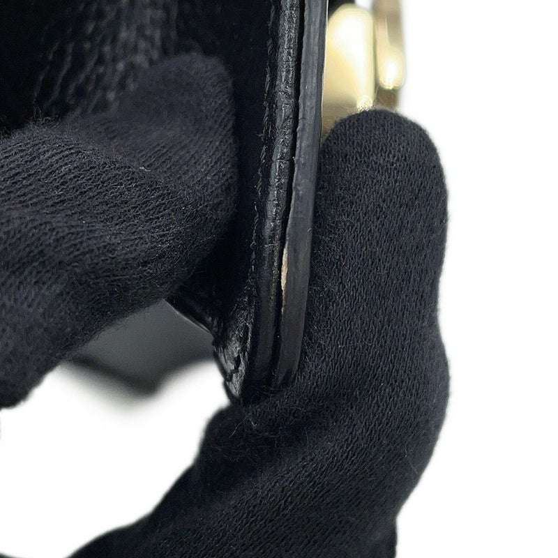 グッチ チェーンショルダーバッグ インターロッキングG レザー 510304 GUCCI アウトレット品 黒