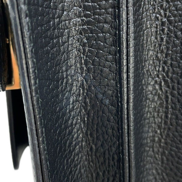 グッチ チェーンショルダーバッグ インターロッキングG レザー 510304 GUCCI アウトレット品 黒