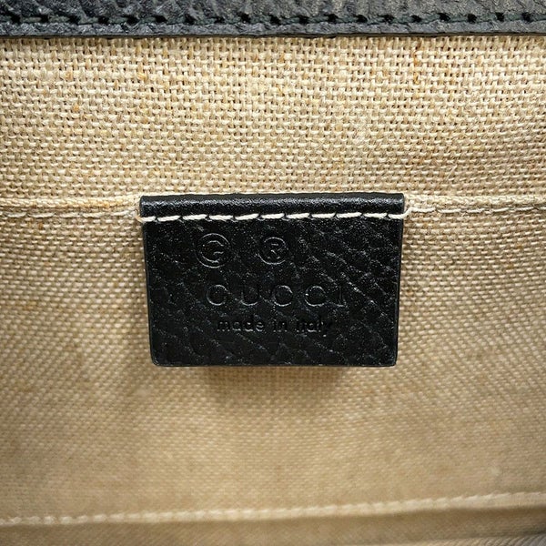 グッチ チェーンショルダーバッグ インターロッキングG レザー 510304 GUCCI アウトレット品 黒