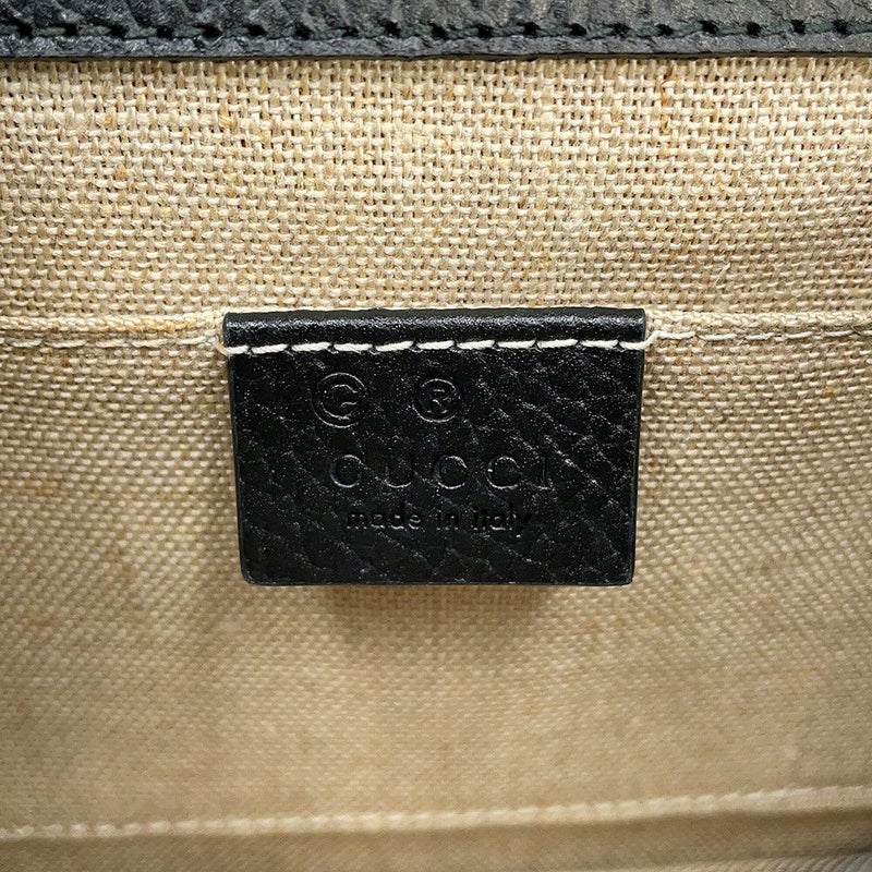 グッチ チェーンショルダーバッグ インターロッキングG レザー 510304 GUCCI アウトレット品 黒