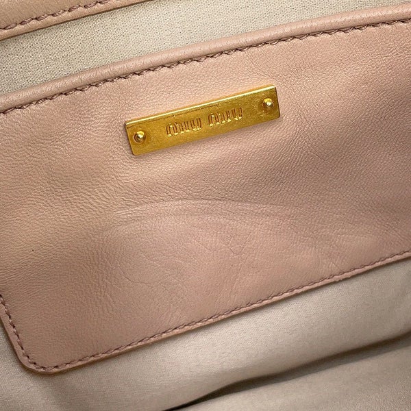 ミュウミュウ ショルダーバッグ マテラッセ クラッチ レザー RP0357 MIUMIU 2way