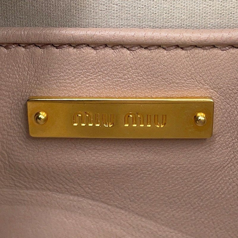 ミュウミュウ ショルダーバッグ マテラッセ クラッチ レザー RP0357 MIUMIU 2way