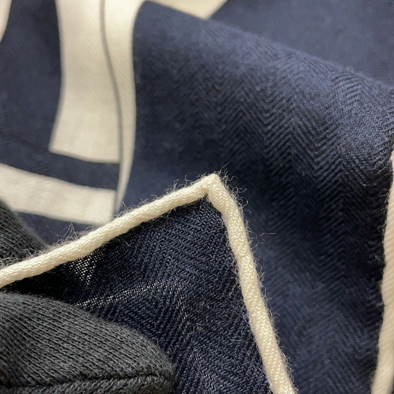 エルメス ストール カレ140 空想の鞍 La Selle Imaginaire カシミヤ シルク