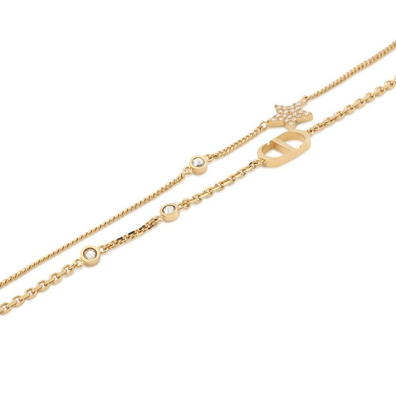 クリスチャン・ディオール ネックレス Petit CD ダブル ネックレス ラインストーン N1155PMTCY_D301 アクセサリー