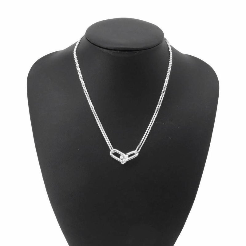 ティファニー ネックレス ラージ ダブル リンク ペンダント SV925シルバー 63104337 Tiffany&Co. ジュエリー
