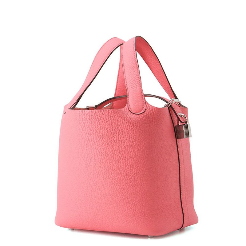 エルメス ハンドバッグ ピコタンロックPM ローズアザレ/シルバー金具 トリヨンクレマンス W刻印