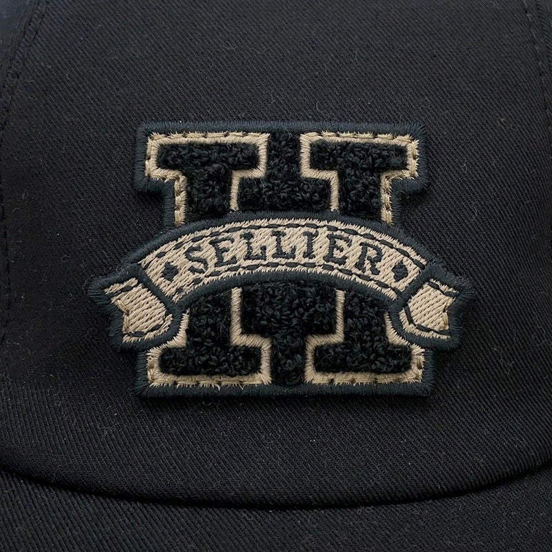 エルメス キャップ デイヴィス・Hセリエ コットン サイズ57 HERMES 帽子 黒