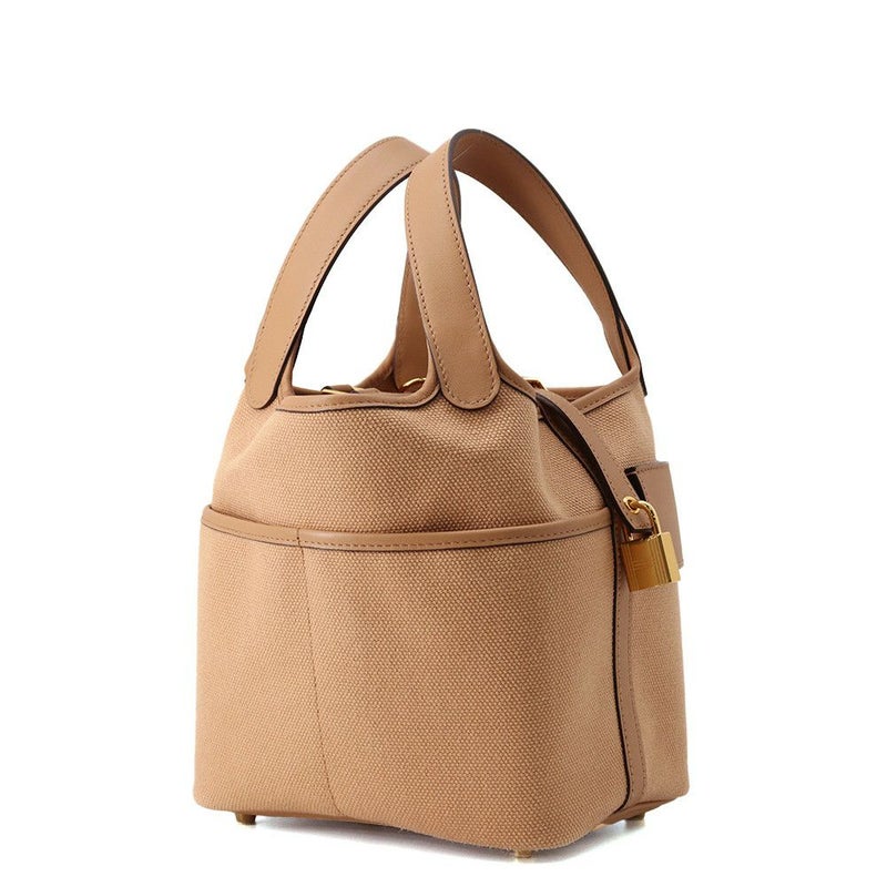 エルメス ハンドバッグ ピコタンロックPM カーゴ チャイ/ゴールド金具 トワルゴエラン/スイフト U刻印