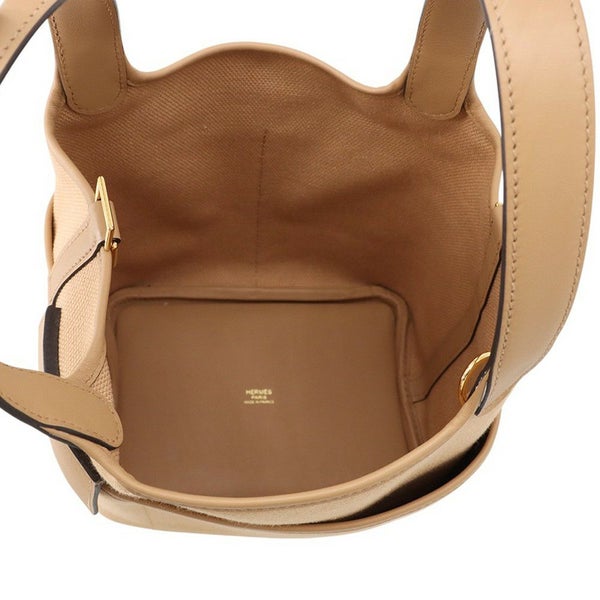 エルメス ハンドバッグ ピコタンロックPM カーゴ チャイ/ゴールド金具 トワルゴエラン/スイフト U刻印