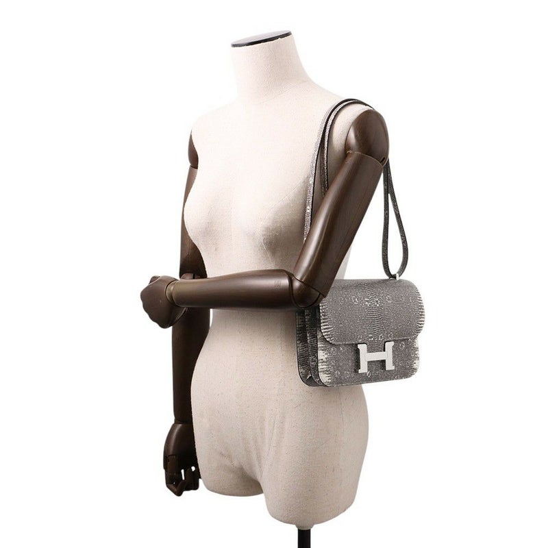 エルメス ミニ コンスタンス3 ミロワール オンブレ/シルバー金具 リザード K刻印