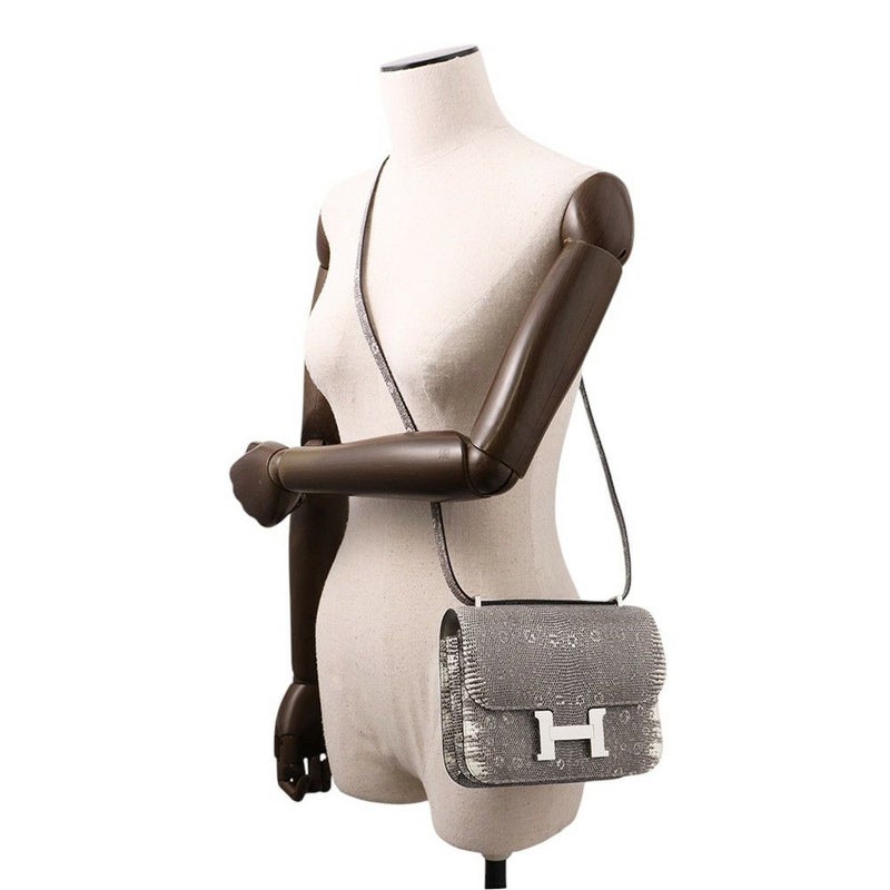 エルメス ミニ コンスタンス3 ミロワール オンブレ/シルバー金具 リザード K刻印