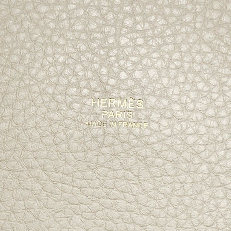 エルメス ハンドバッグ ピコタンロックGM ベトン/ゴールド金具 トリヨンクレマンス C刻印