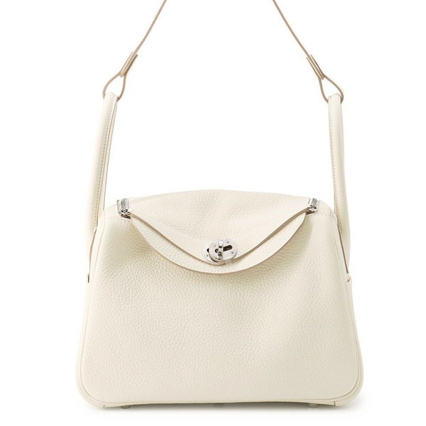 エルメス リンディ26 クレ/シルバー金具 トリヨンクレマンス K刻印 HERMES 2wayショルダー