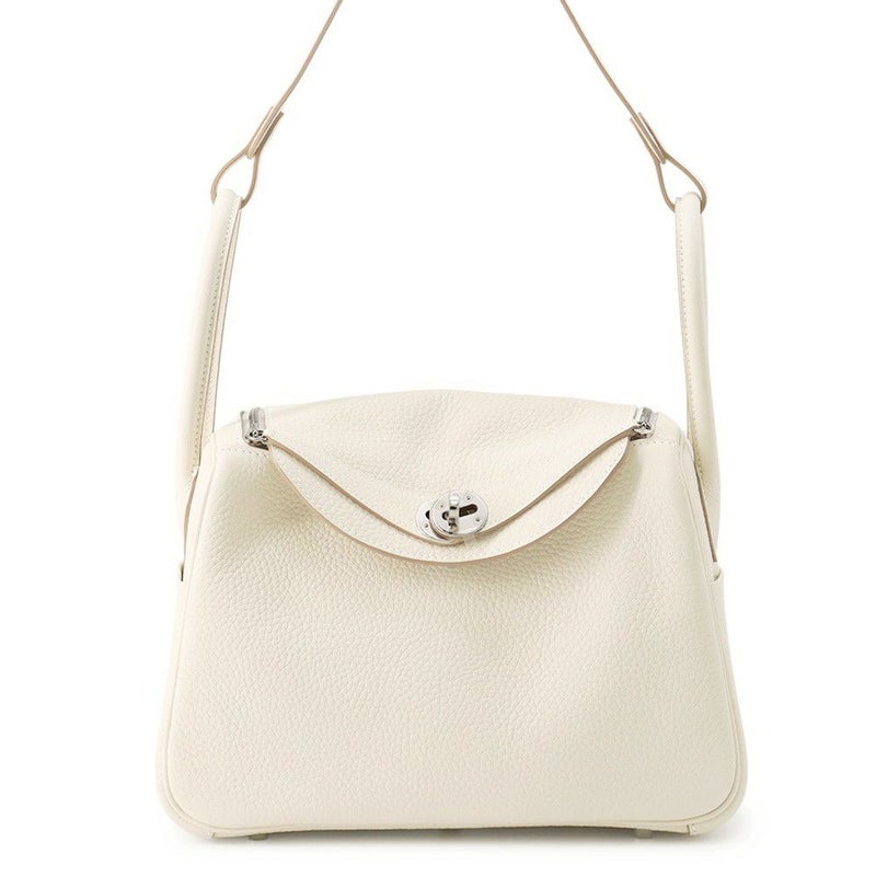 エルメス リンディ26 クレ/シルバー金具 トリヨンクレマンス K刻印 HERMES 2wayショルダー