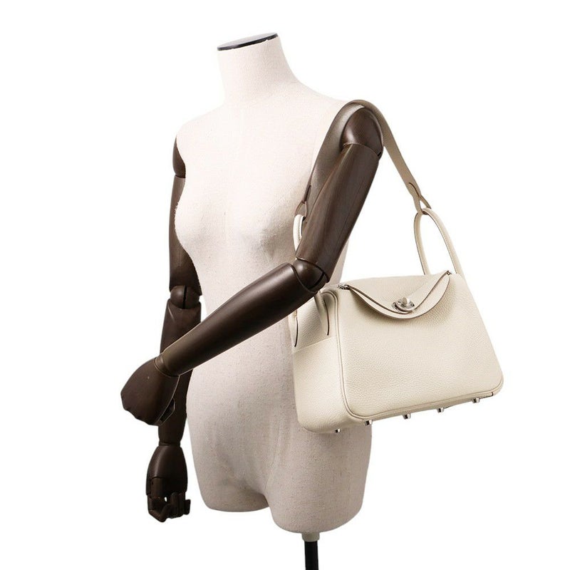 エルメス リンディ26 クレ/シルバー金具 トリヨンクレマンス K刻印 HERMES 2wayショルダー