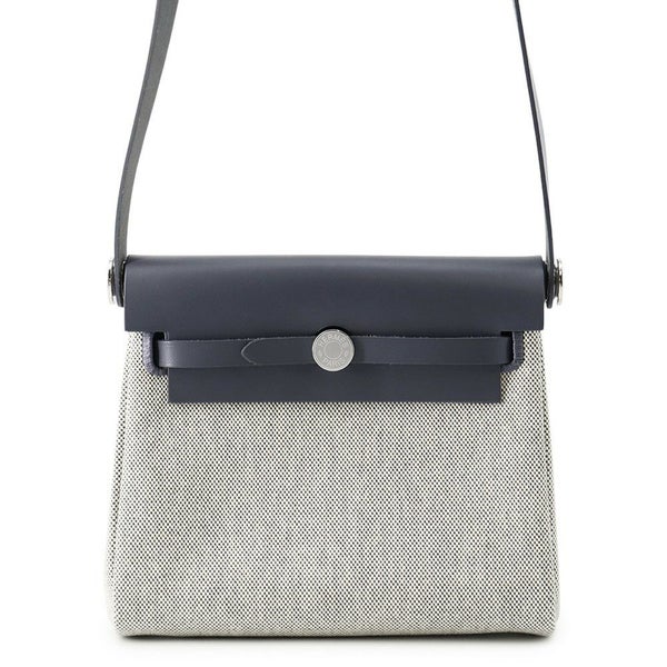 エルメス ショルダーバッグ エールバッグジップ ミニ アルドワーズ/エクリュ/シルバー金具 トワルミリタリー/ヴァッシュハンター K刻印