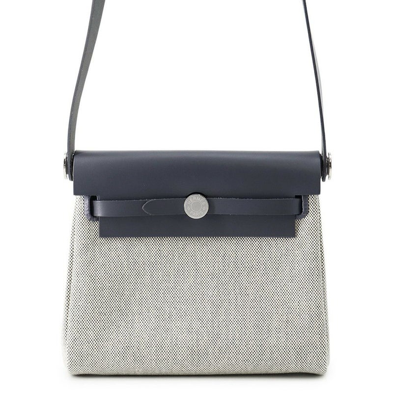 エルメス ショルダーバッグ エールバッグジップ ミニ アルドワーズ/エクリュ/シルバー金具 トワルミリタリー/ヴァッシュハンター K刻印