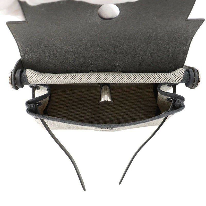 エルメス ショルダーバッグ エールバッグジップ ミニ アルドワーズ/エクリュ/シルバー金具 トワルミリタリー/ヴァッシュハンター K刻印