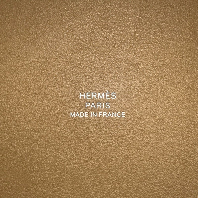 エルメス ピコタンロック ミクロ チャイ/シルバー金具 オーストリッチ W刻印 HERMES バッグ