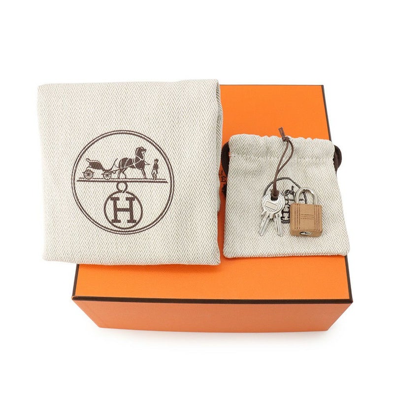 エルメス ピコタンロック ミクロ チャイ/シルバー金具 オーストリッチ W刻印 HERMES バッグ