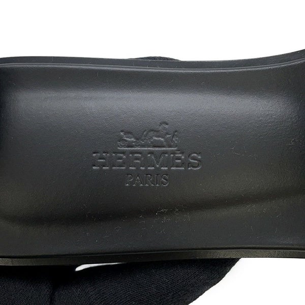 エルメス サンダル オラン レザー レディースサイズ36 HERMES 靴 黒