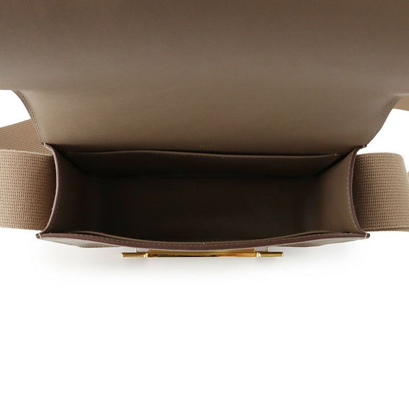 エルメス ショルダーバッグ ゲタ エトゥープ/ゴールド金具 シェブルミゾル B刻印 HERMES バッグ