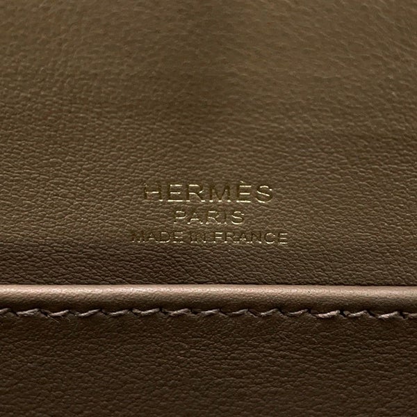 エルメス ショルダーバッグ ゲタ エトゥープ/ゴールド金具 シェブルミゾル B刻印 HERMES バッグ